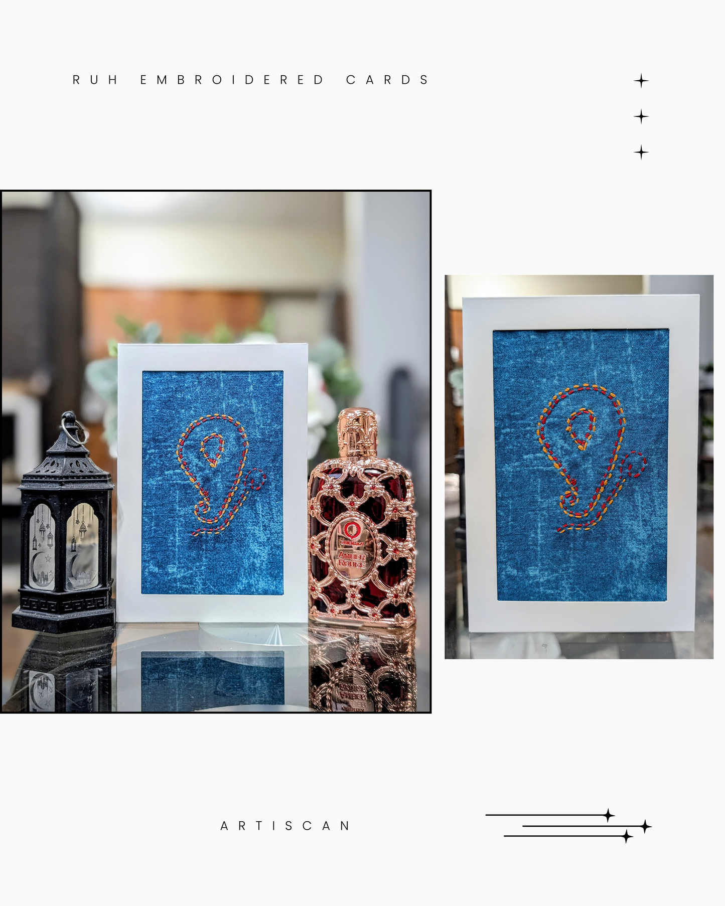 Ruh Embroidered Cards