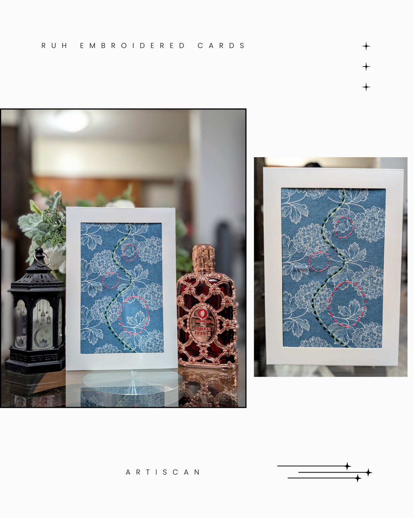 Ruh Embroidered Cards