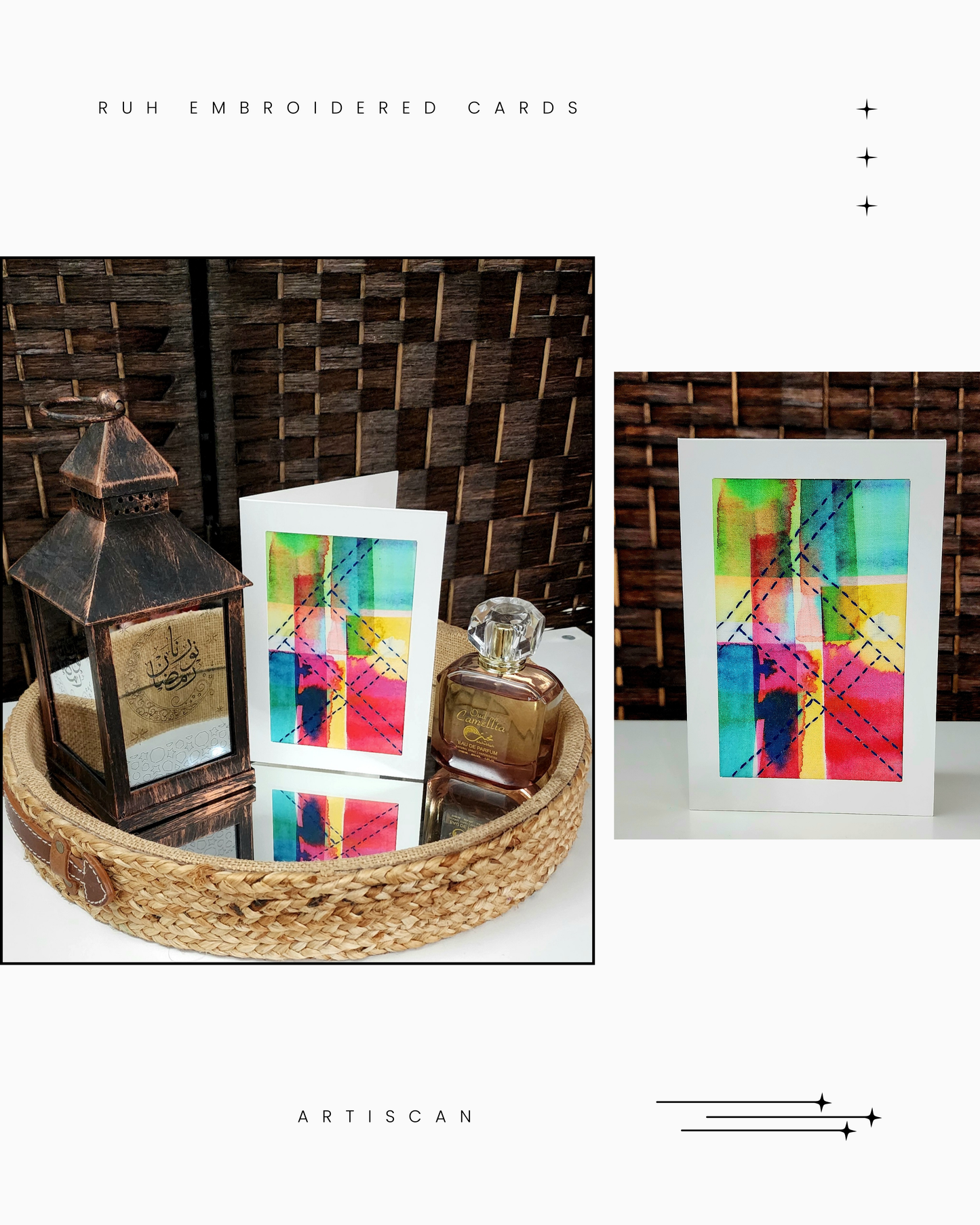 Ruh Embroidered Cards