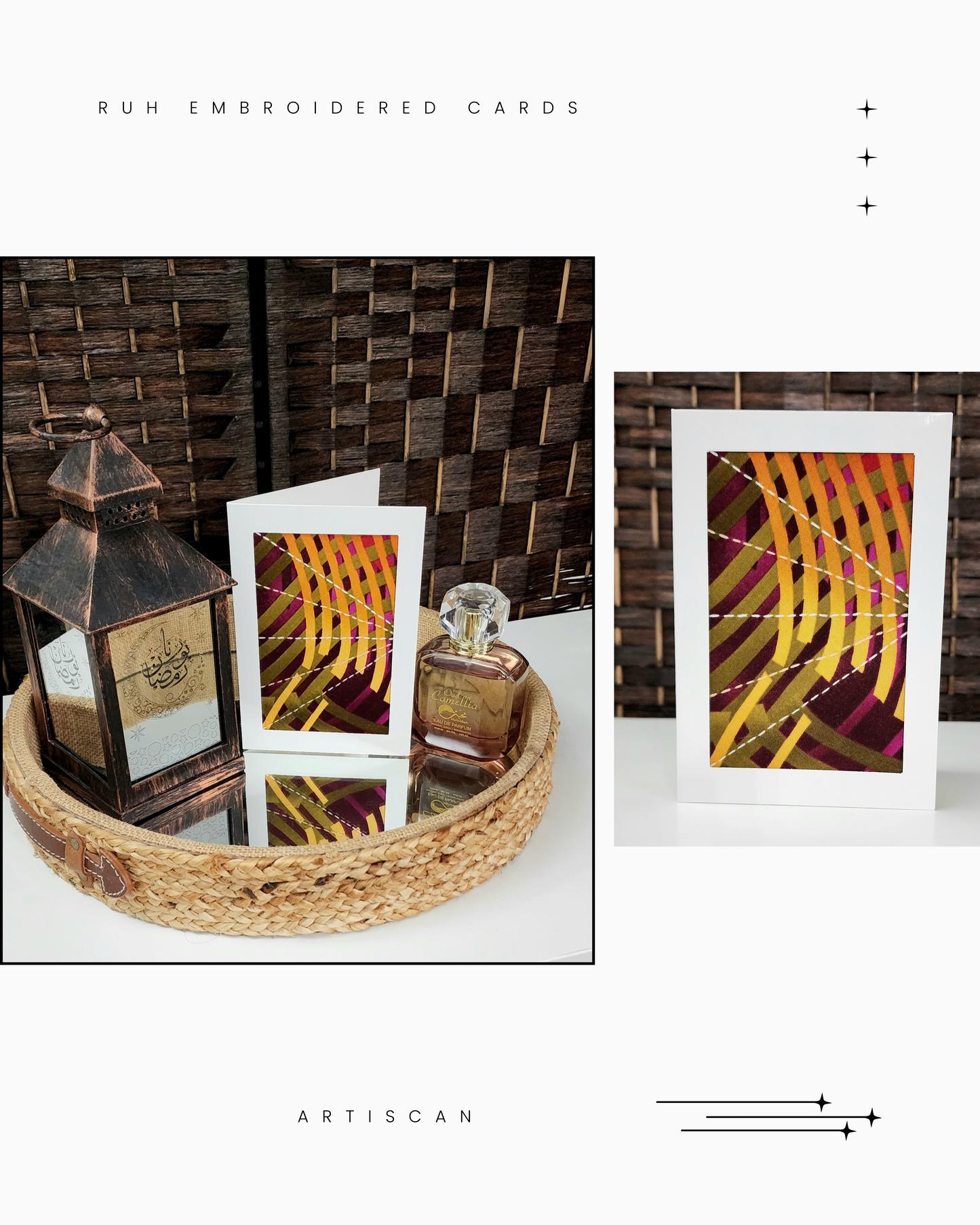 Ruh Embroidered Cards