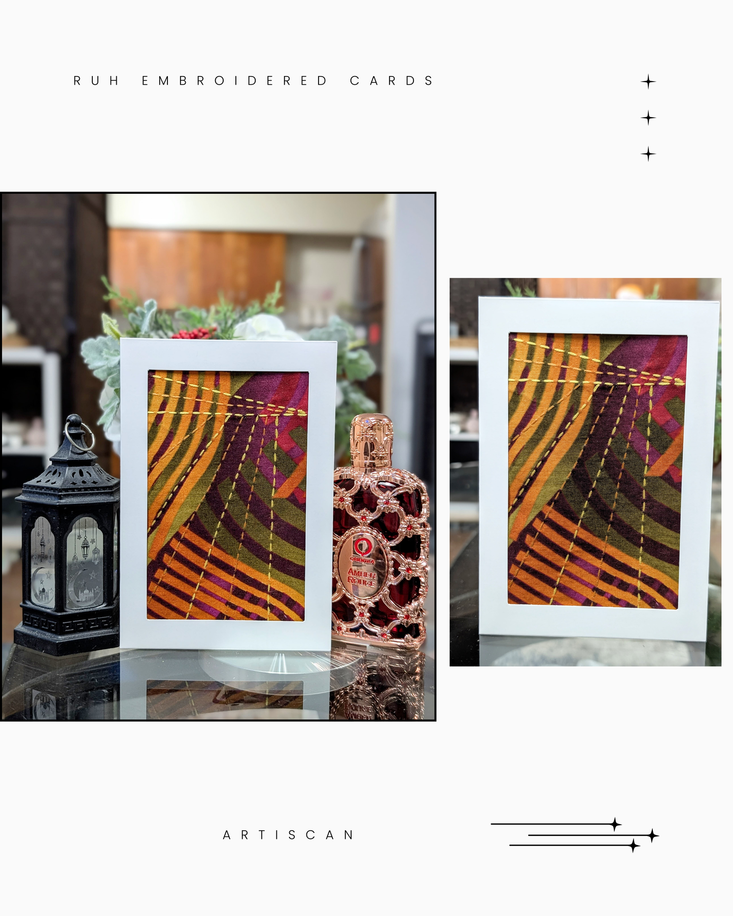 Ruh Embroidered Cards