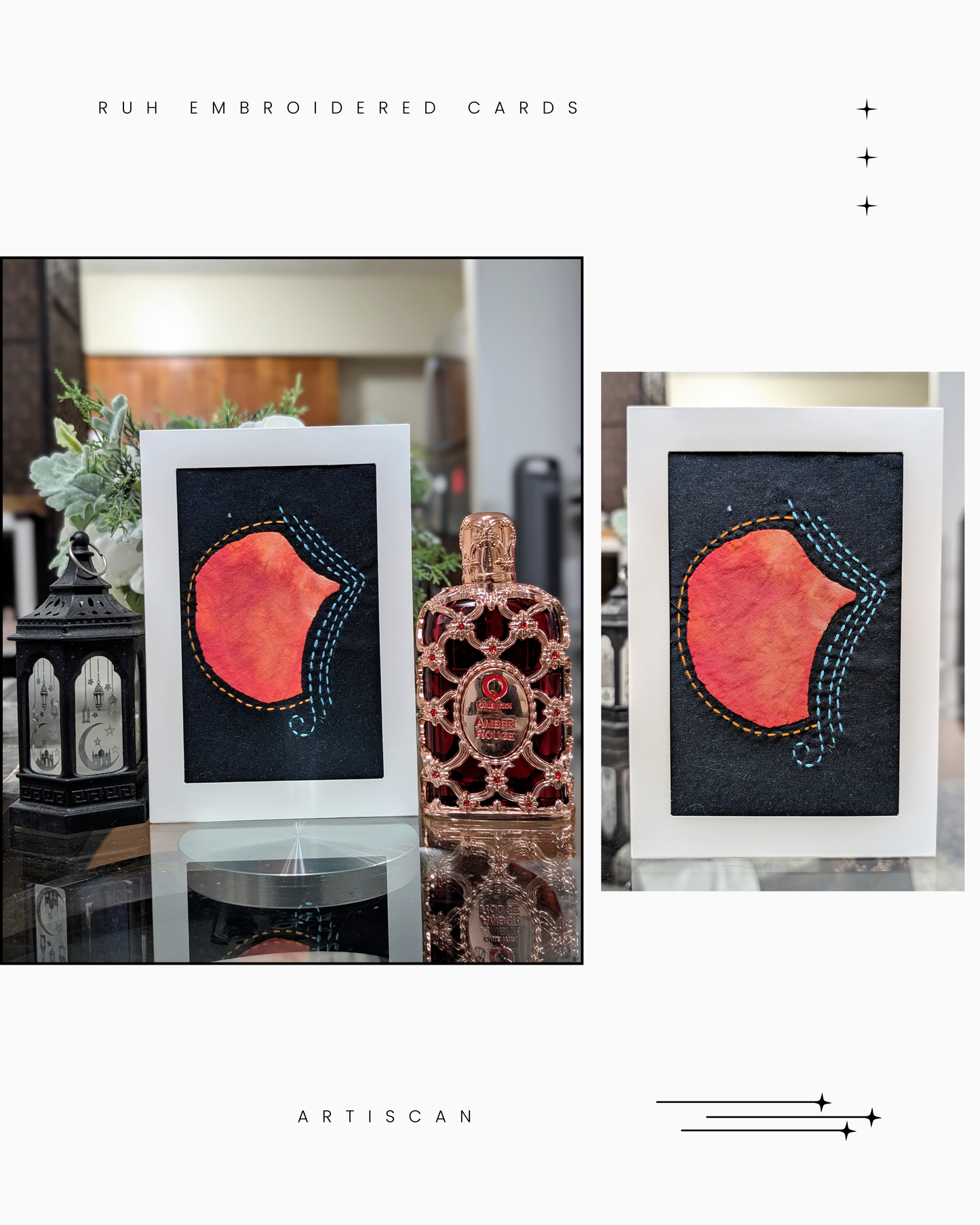 Ruh Embroidered Cards