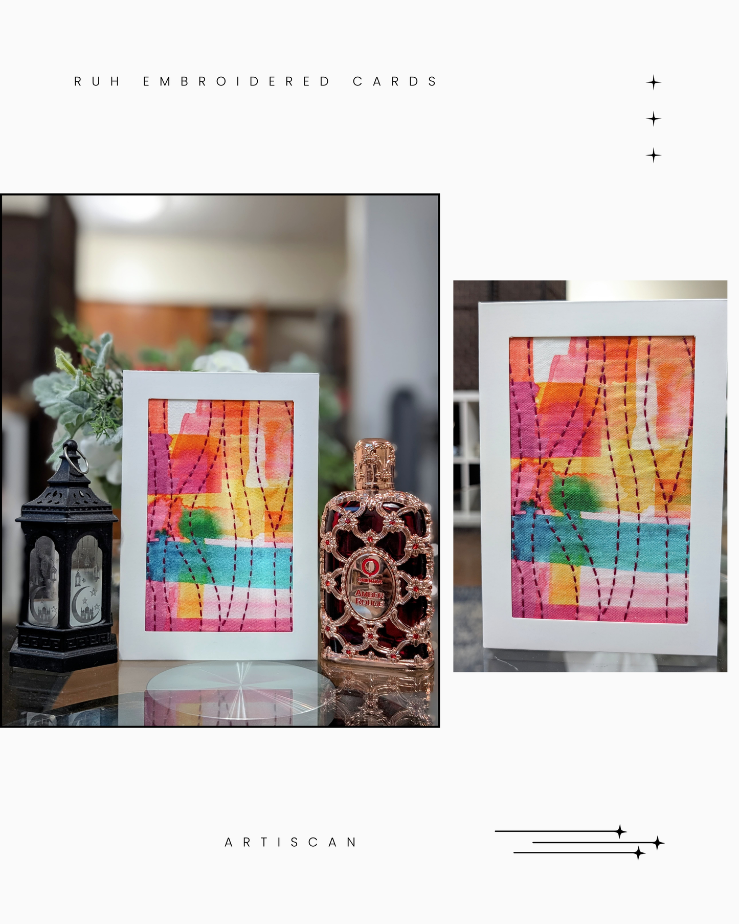 Ruh Embroidered Cards